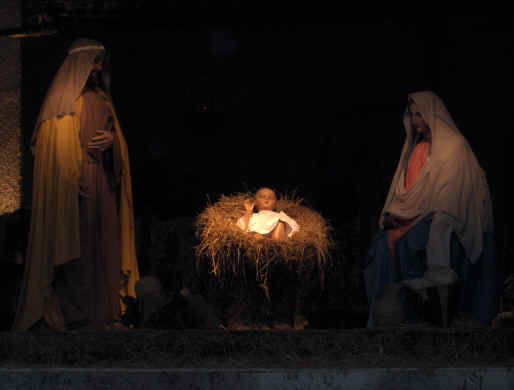 Kerstkribbe op het St. Pietersplein, Kerst 2005 (Bron: Stg. InterKerk)