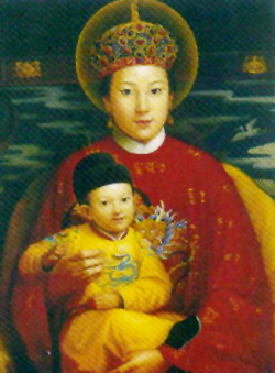 Traditionele afbeelding van de Maria van China