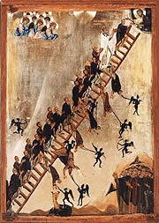 De ladder zoals beschreven door de H. Johannes Climacus